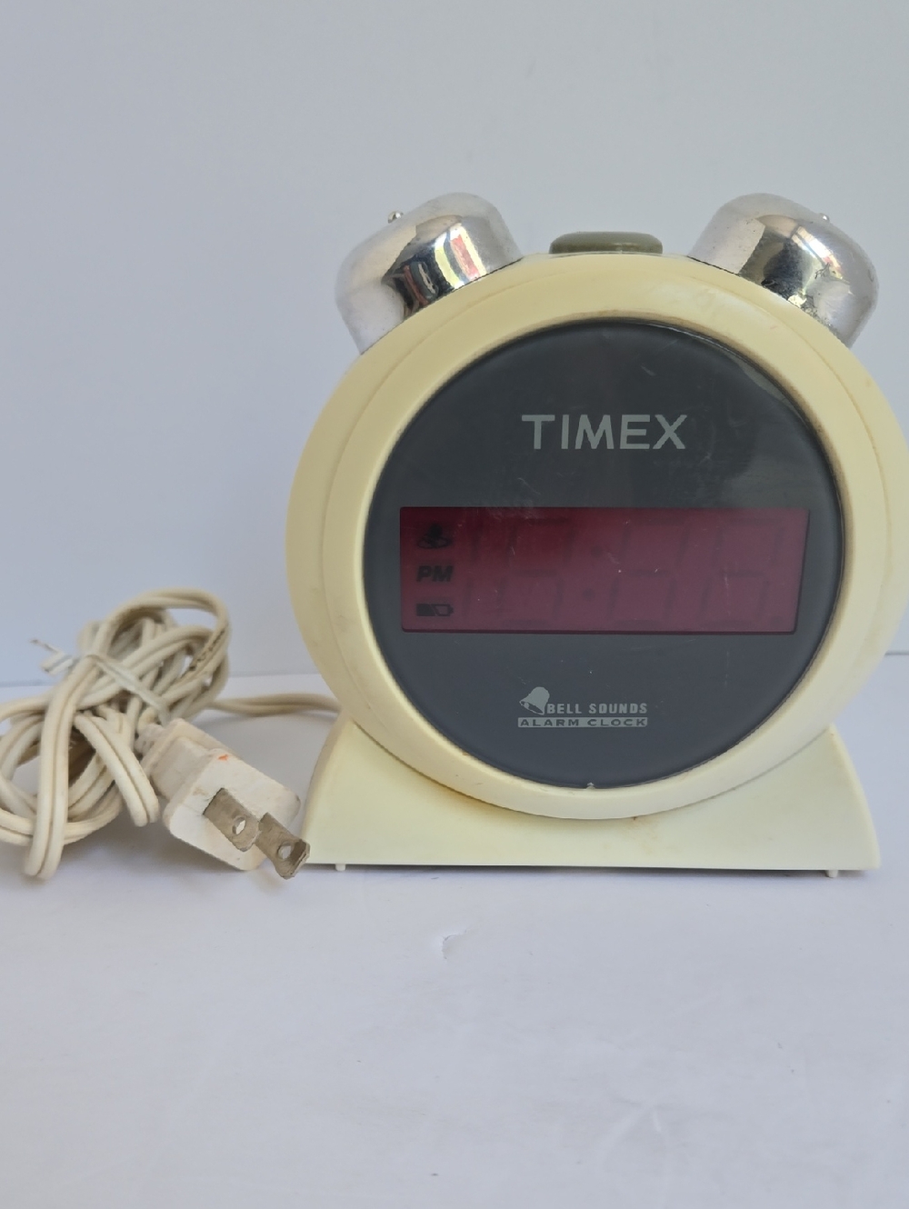 Vtg Sunbeam Electric Alarm Clock Lighted Dial And Timex Bell Sounds T127 White